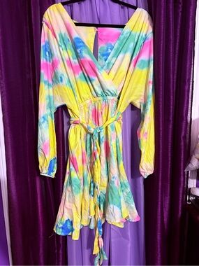 Plus size Tie-Dye dress